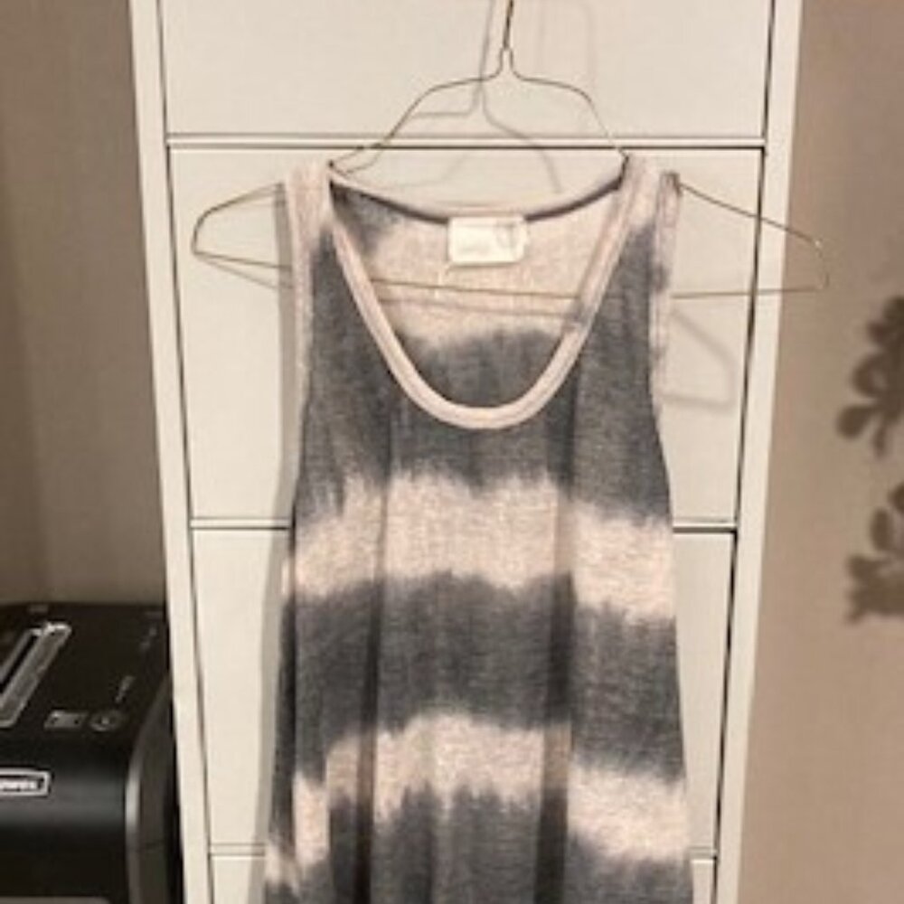 Anthropology  - Everleigh - Cream and Gray Tunic Dress -  - Size Small/Petite